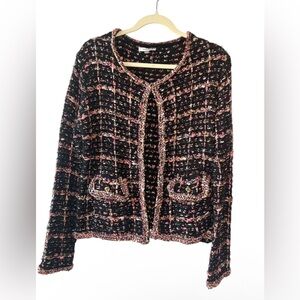 Chic Black and Pink Women's Sweater